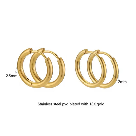 2.5mm Thick Stainless Steel Hoops