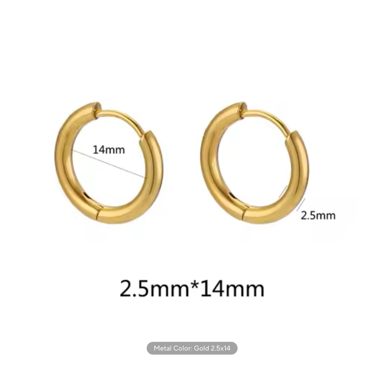 2.5mm Thick Stainless Steel Hoops