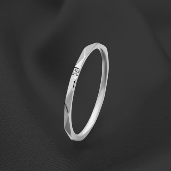 1mm Cz Stacking Ring