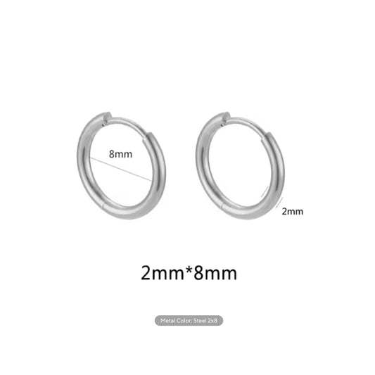 2mm Thick Stainless Steel Hoops