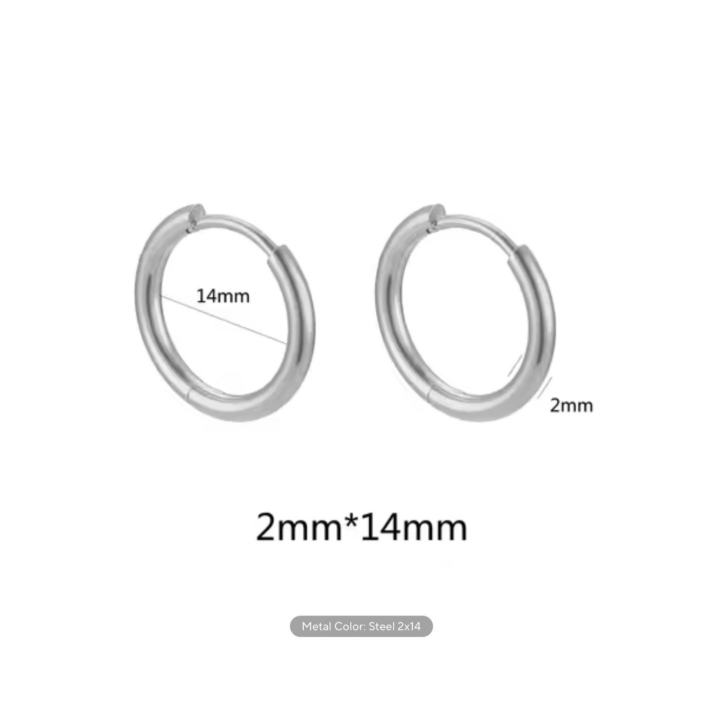 2mm Thick Stainless Steel Hoops